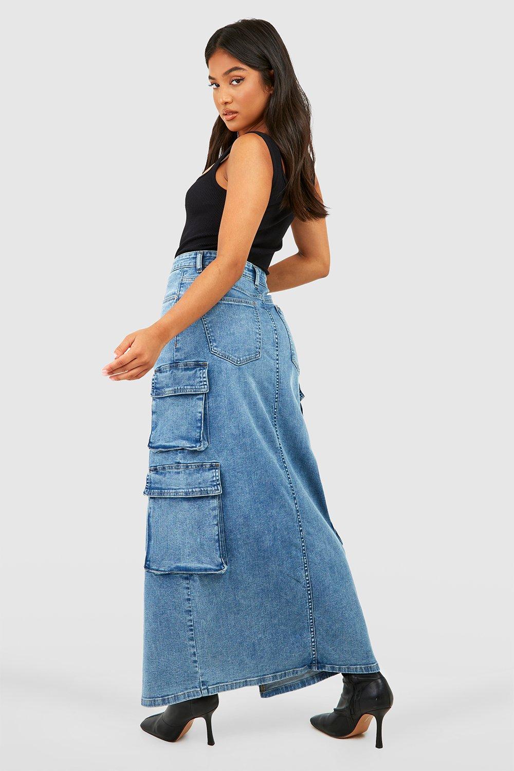 Boohoo petite maxi clearance skirt